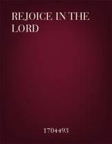 Rejoice in the Lord SAB choral sheet music cover